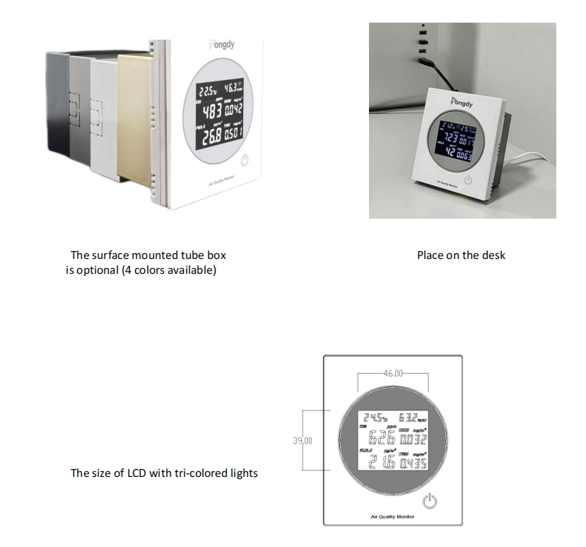 In-wall, on-wall or desktop placement EM21-03