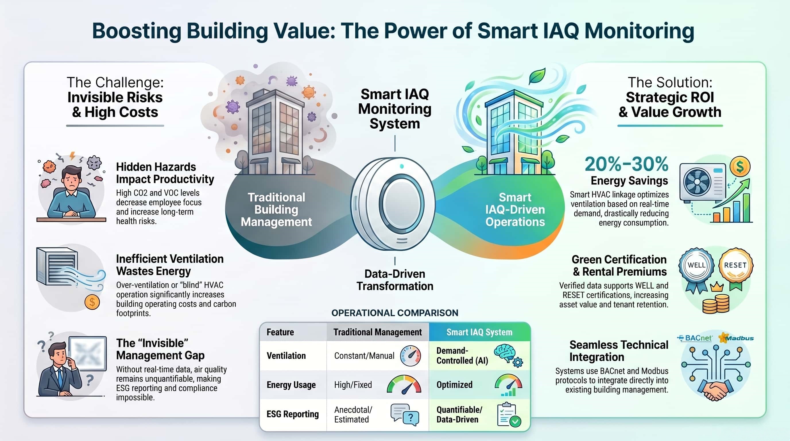 Commercial IAQ Monitoring System for Smarter, Healthier Buildings